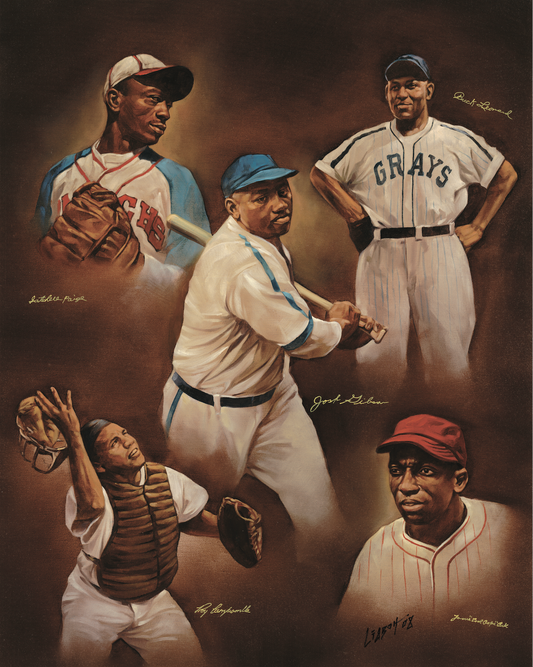 Baseball Sports Immortals Giclée (Reproduction on Canvas) By Yuri Liaboh